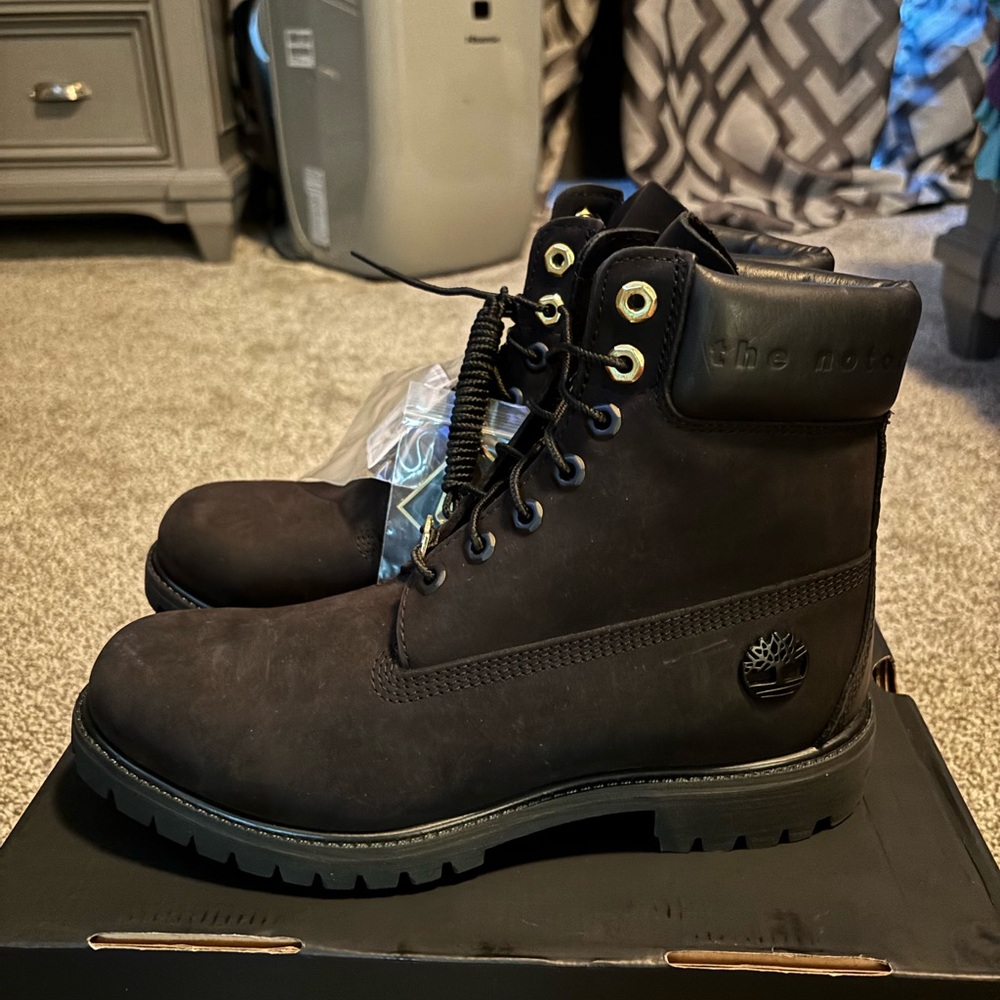 Timberland Men's Black Boots Rare limited edition BIGGIE SMALLS